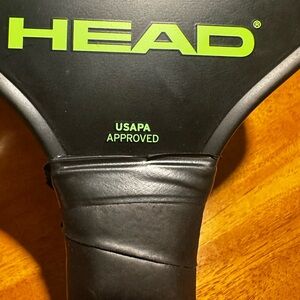 HEAD Black Paddle with Green Logo-Extreme Elite